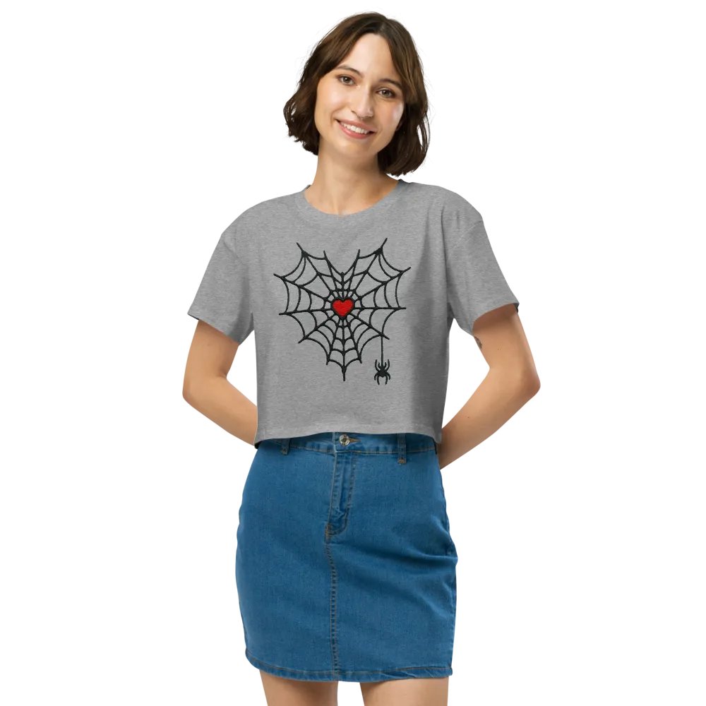 Gothic Love Spiderweb Crop Top product image (3)