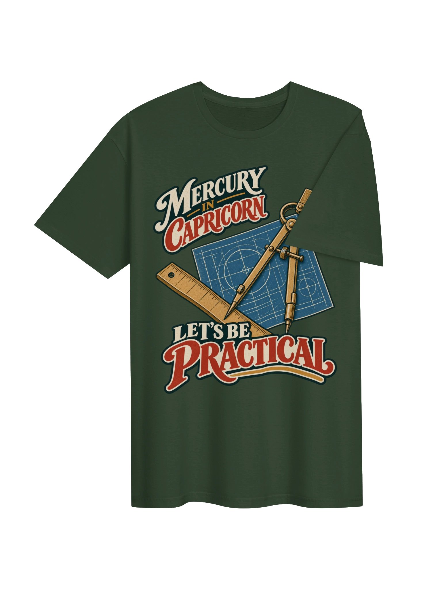 Mercury in Capricorn Let’s Be Practical Tee product image (4)
