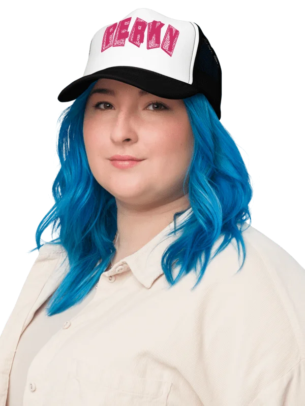 PERKY Bold Red | Trucker Hat product image (16)