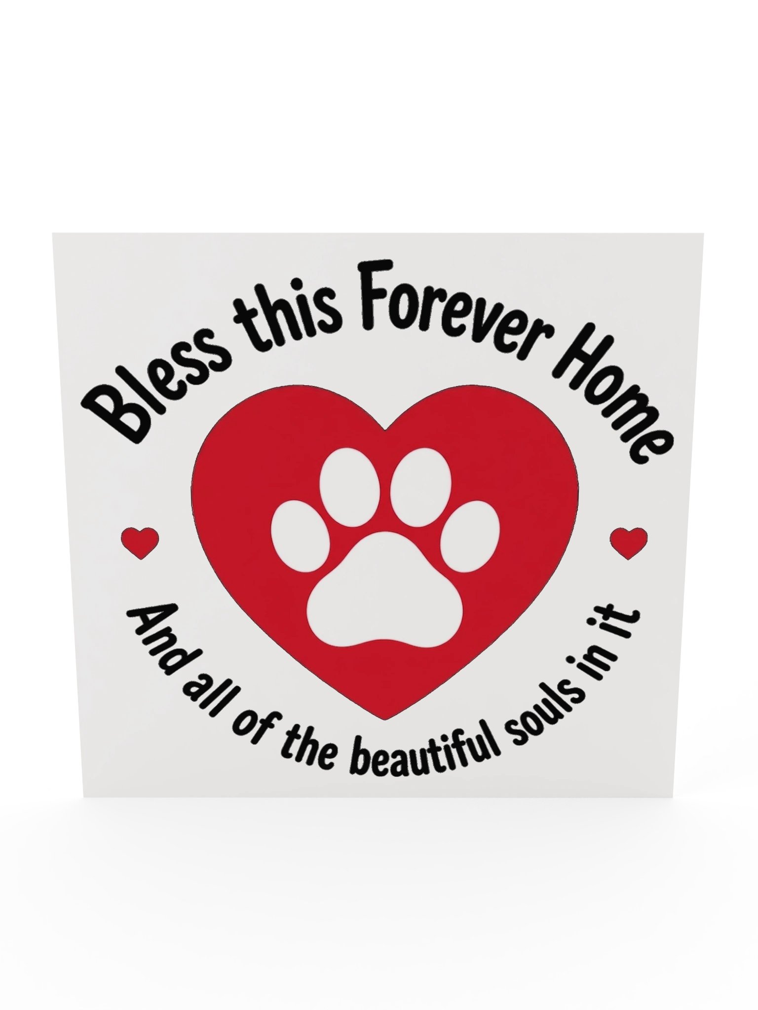 Bless This Forever Home Paw Print Poster product image (5)