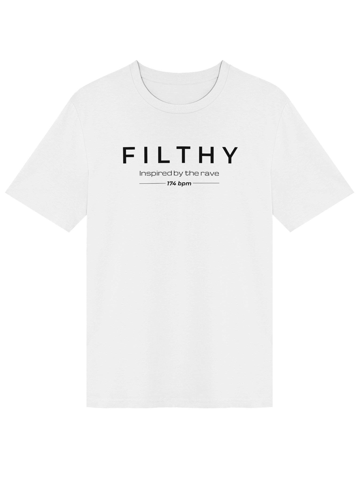 inspired: Regular fit T-Shirt front print white product image (2)
