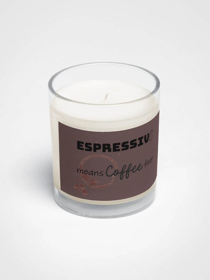 Espressivo means coffee first — Candle product image (2)