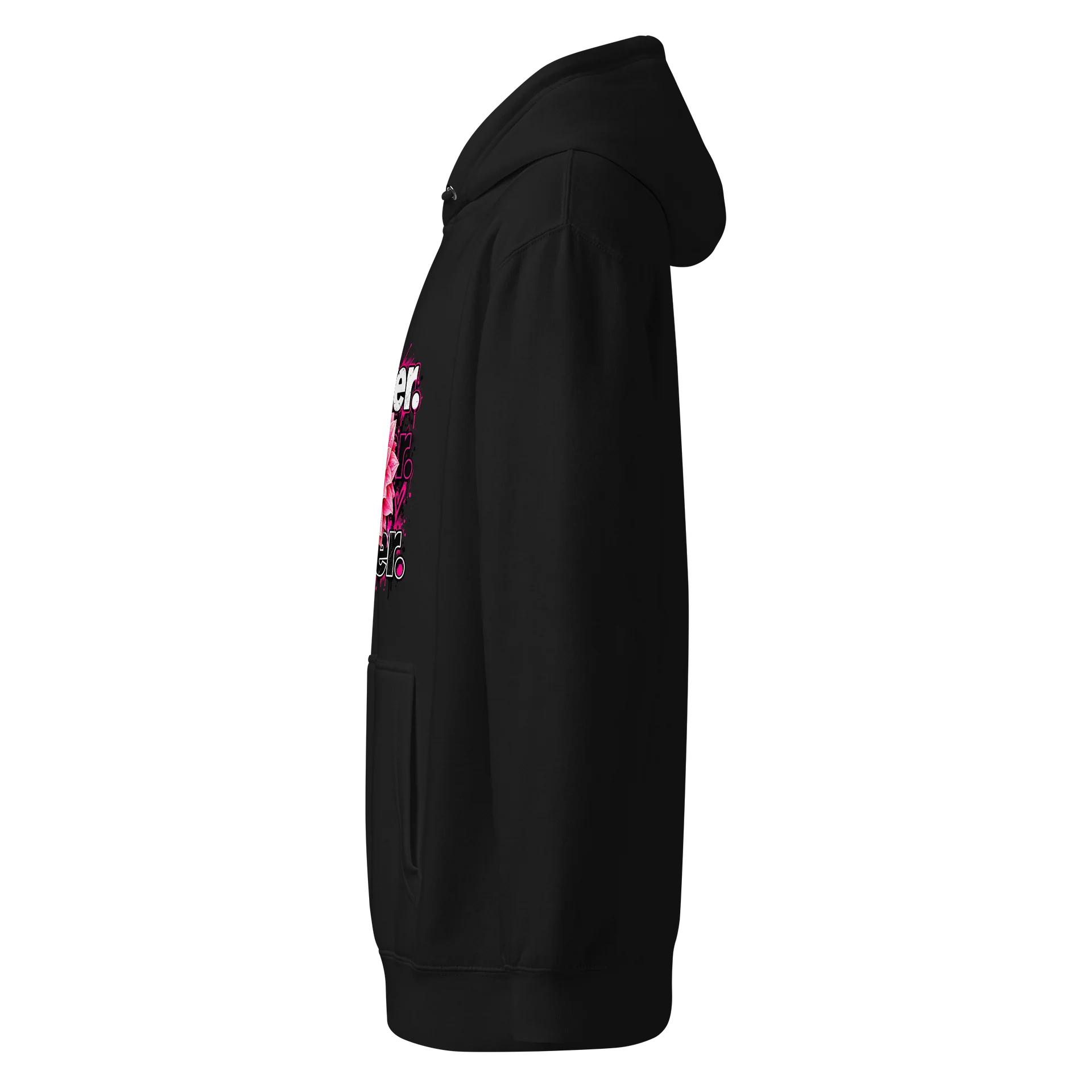 Flower Power Pink Graphic Hoodie product image (4)