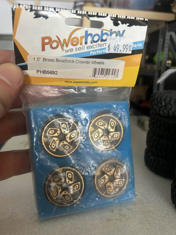 (NEW) Powerhobby brass wheels product image (1)