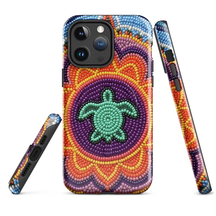 Turtle Mandala Faux-Beaded iPhone® Tough Case product image (4)