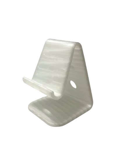 Minimalistic Phone Stand | Compatible with all iPhone Models | Clear White product image (1)