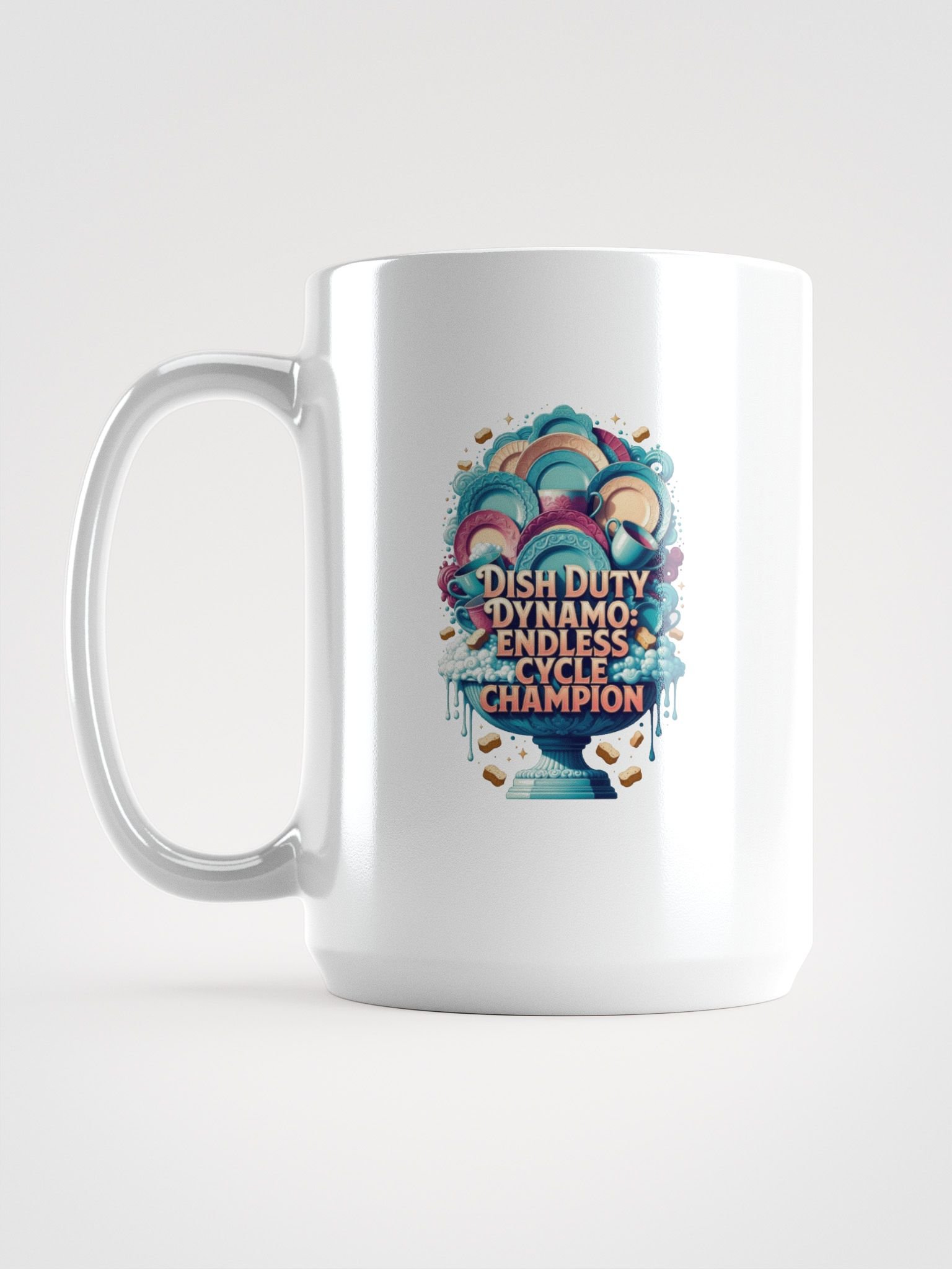 Dish Duty Dynamo Mug, Endless Cycle Champion Cup, Funny Mom Gift product image (1)