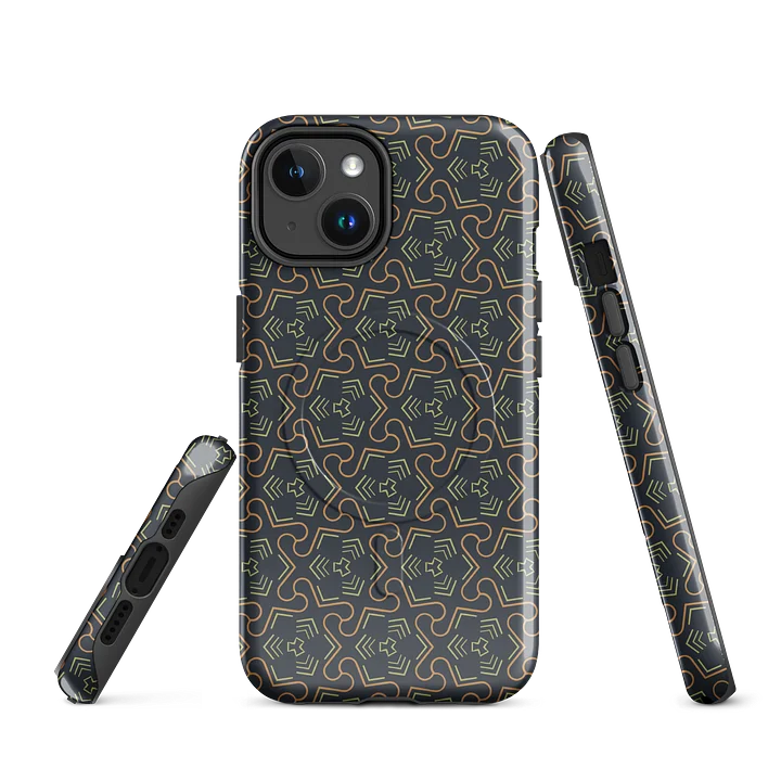 Groovy Grove iPhone 17 Tough MagSafe Case - Shockproof Dual-Layer Geometric Protective Cover product image (1)