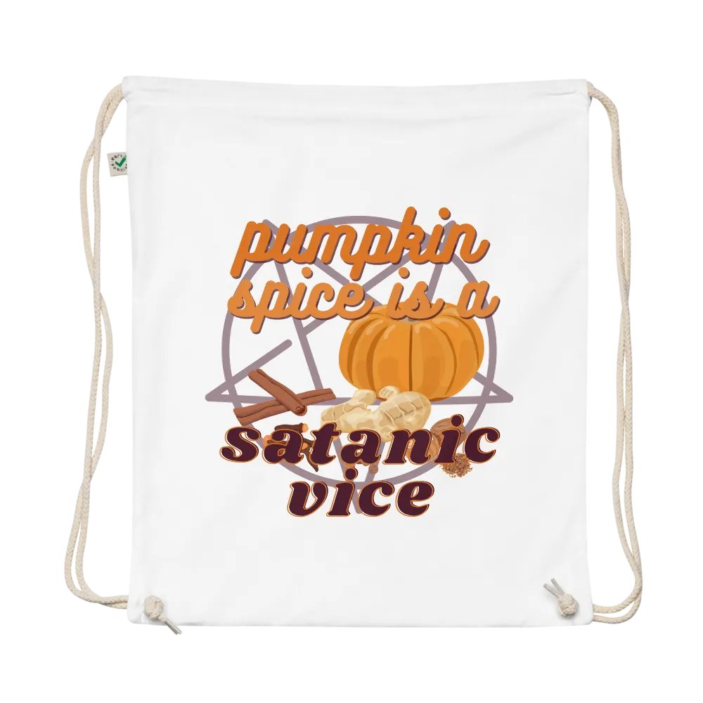 Drawstring Bag: Pumpkin Spice Satanic Vice product image (1)