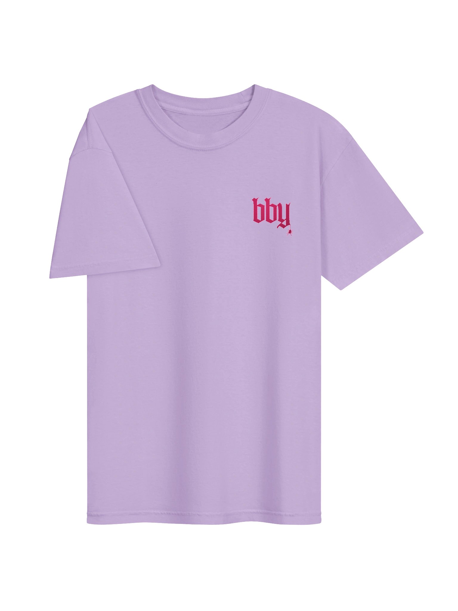 'BBY' Pink Embroidered Comfort Colors T-Shirt product image (19)