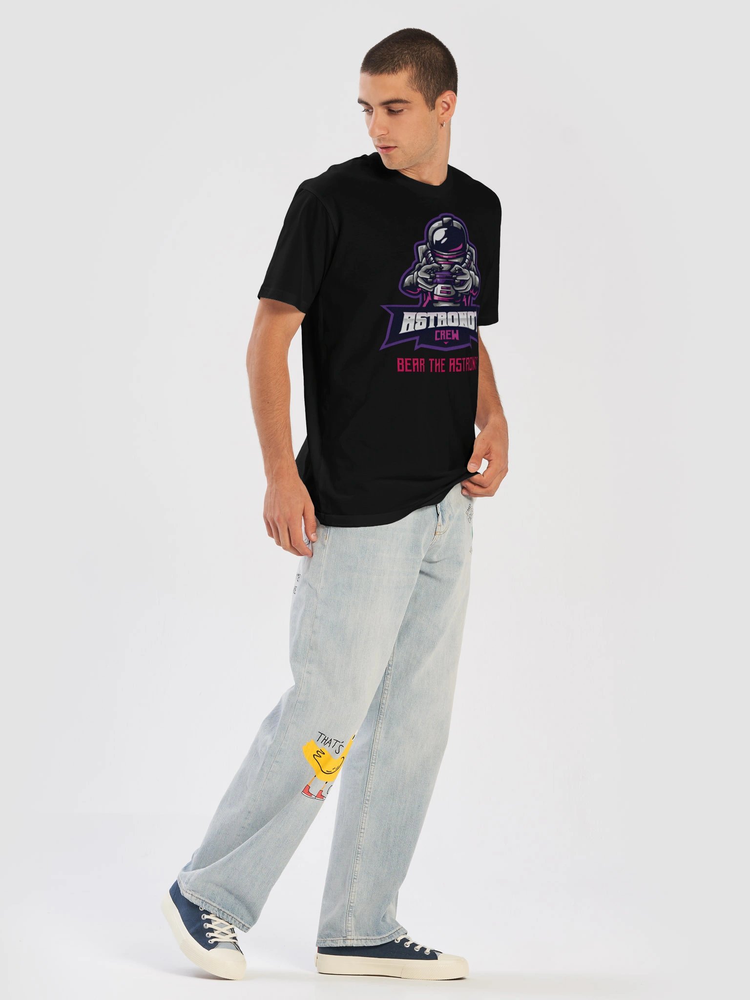 Bear the Astronot - Astronot Crew T-shirt product image (5)