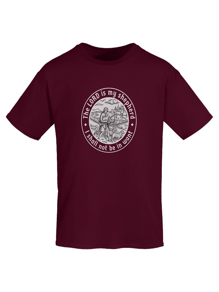 T-Shirt with "The LORD is my shepherd" product image (1)