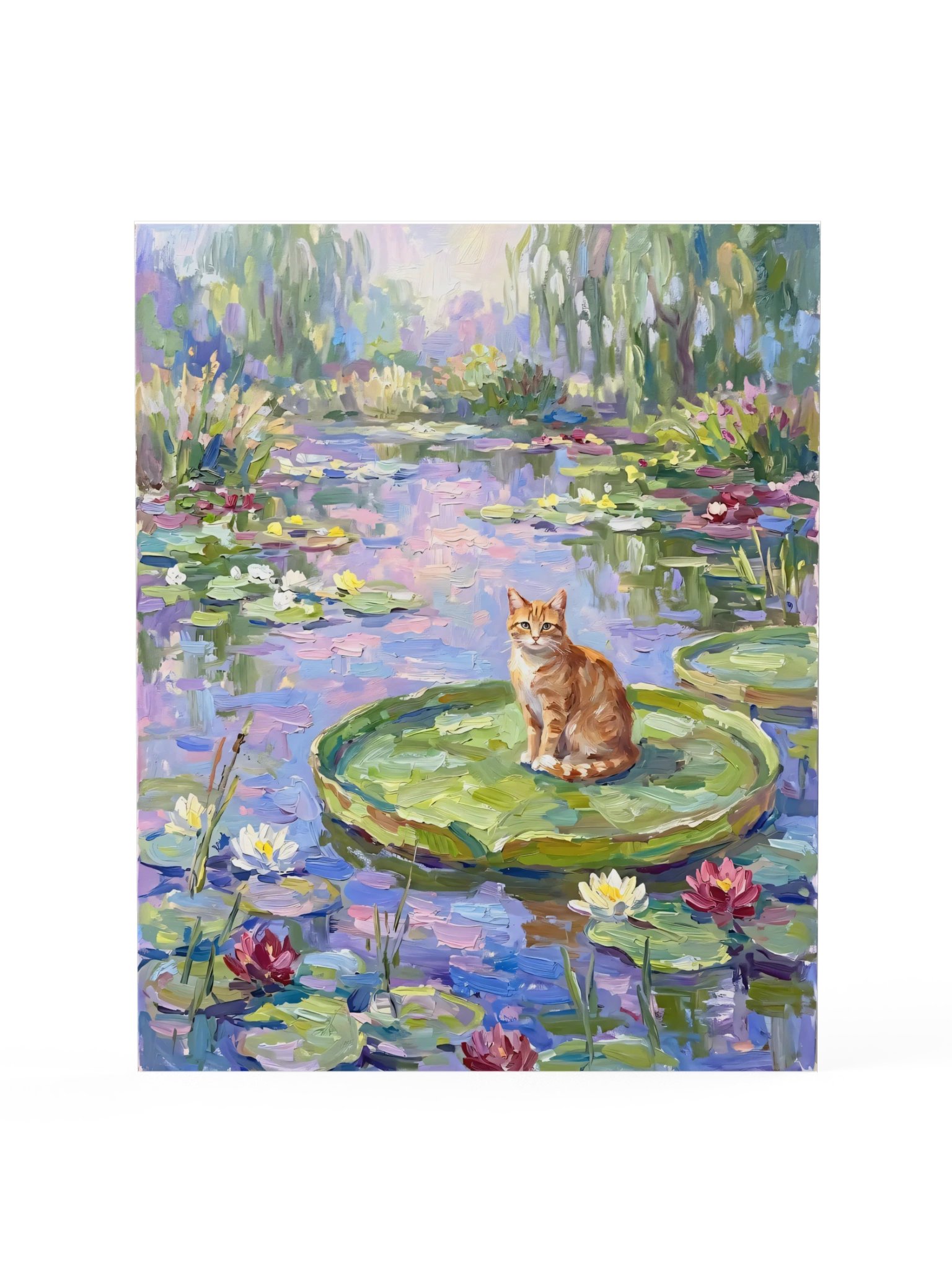 Water Lilies Cat Poster product image (15)