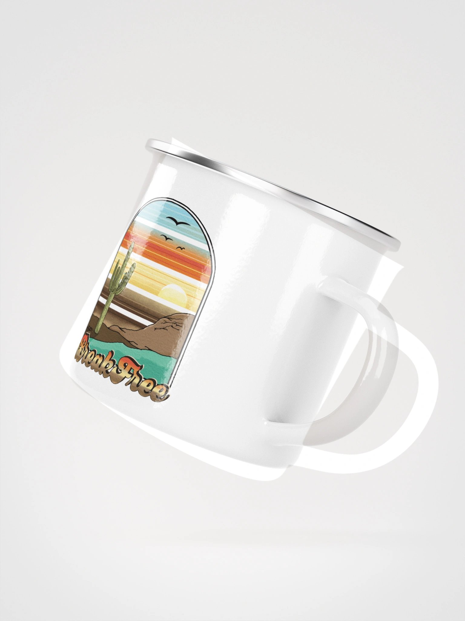 Break Free Cactus Enamel Camping Mug product image (3)