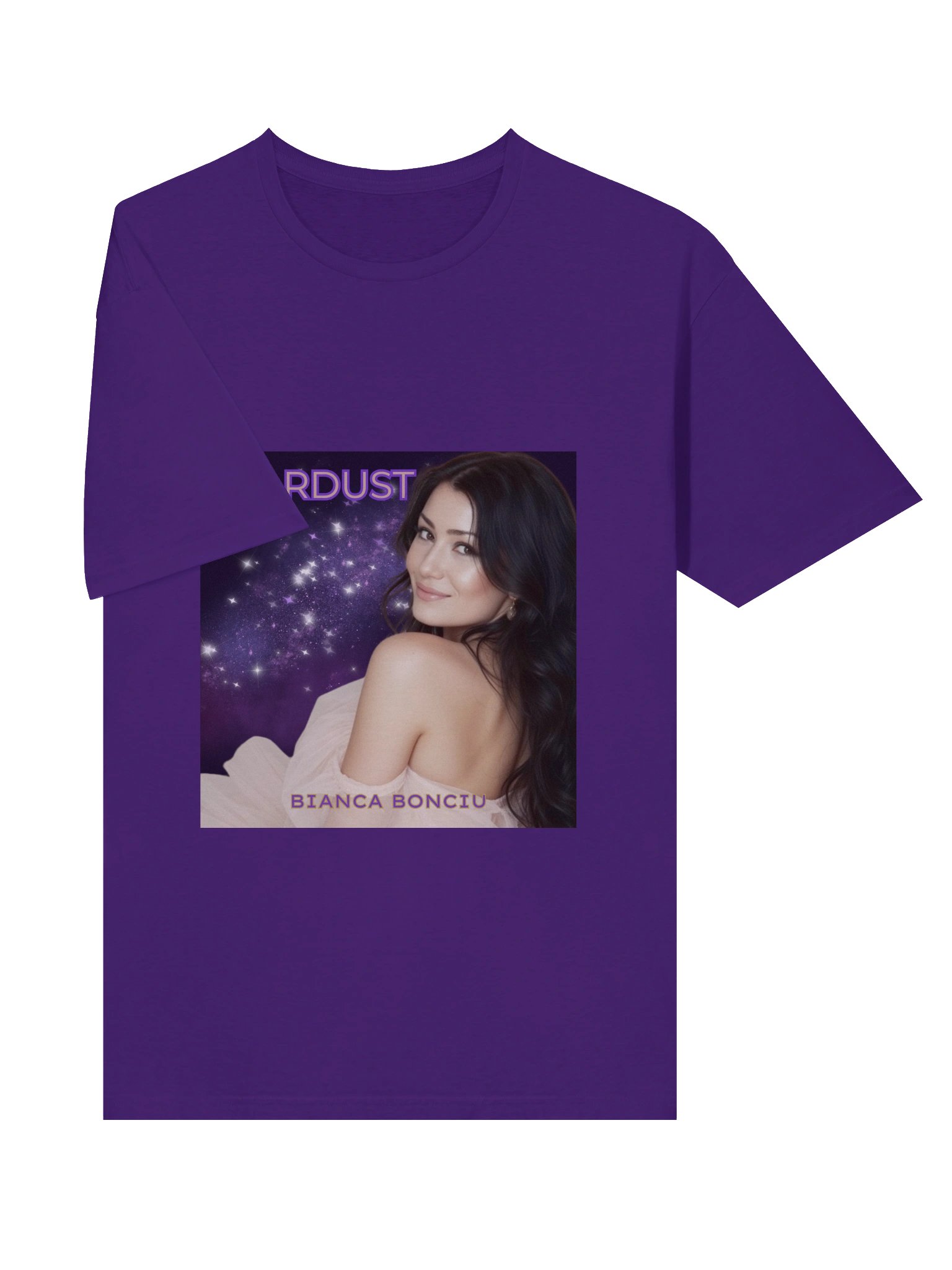 Stardust Album Cover T-Shirt – Official Bianca Bonciu Music Merch (Unisex) product image (2)