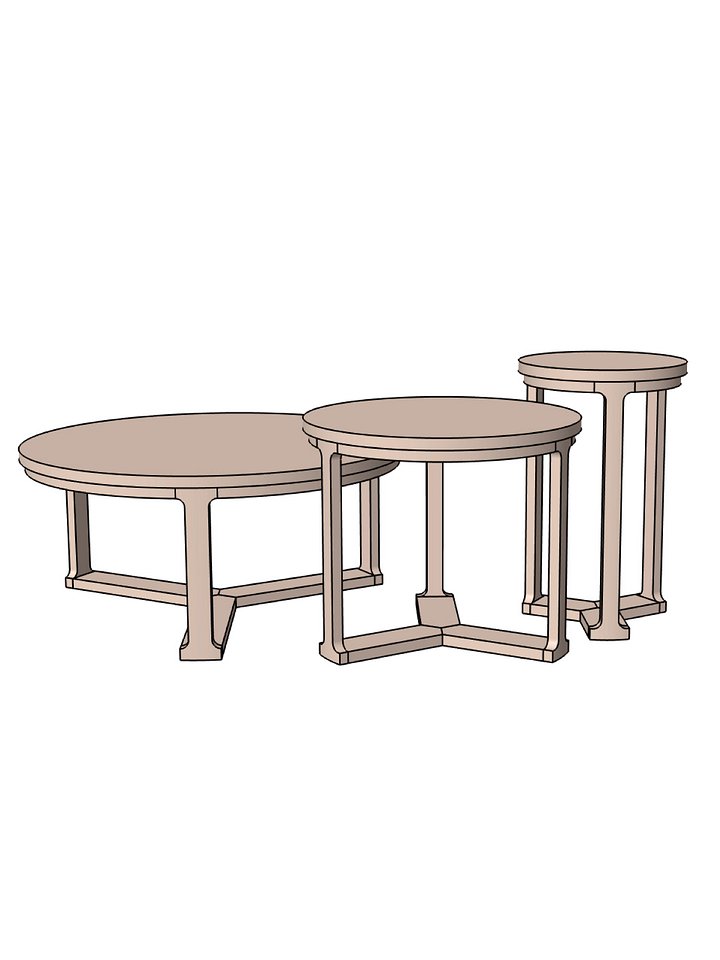 Nesting Coffee, End and Side Table Plans product image (1)