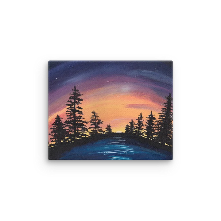 Lakenight - Handmade Piece Sleek Slim Canvas Art product image (1)