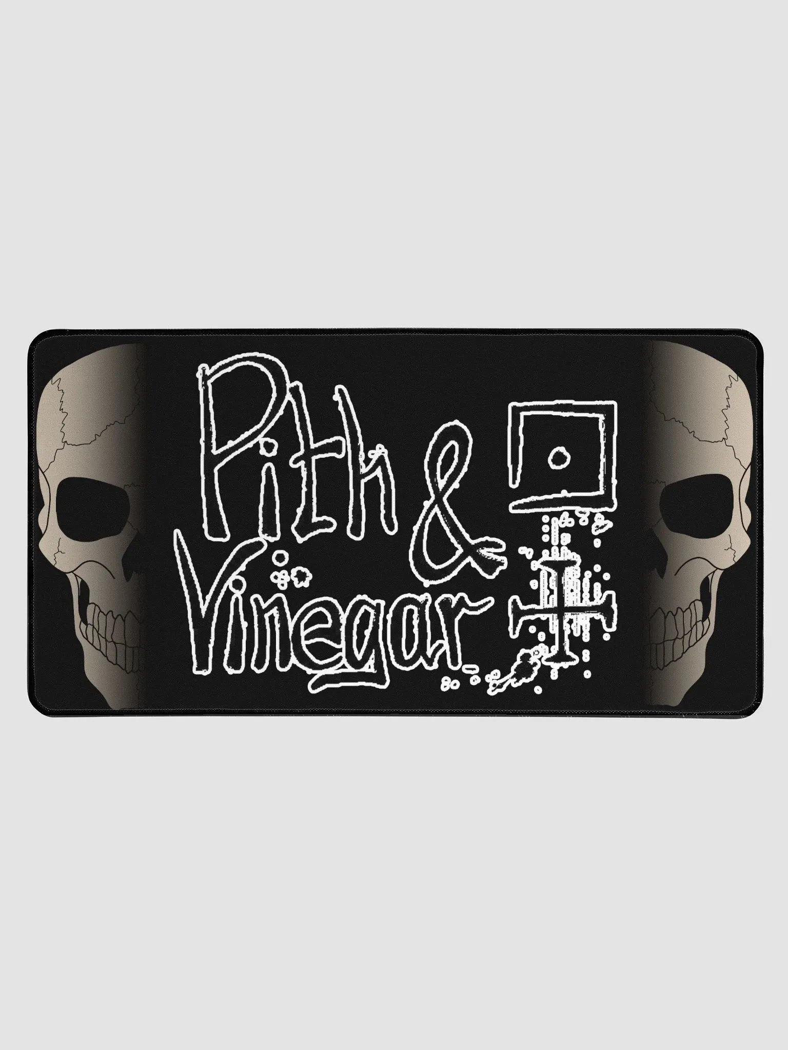 Faded skulls large desk mouse mat product image (1)