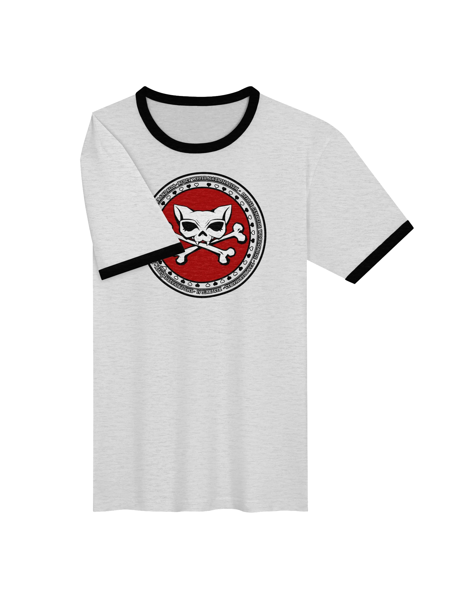 My Politics White Unisex Ringer Tee product image (3)