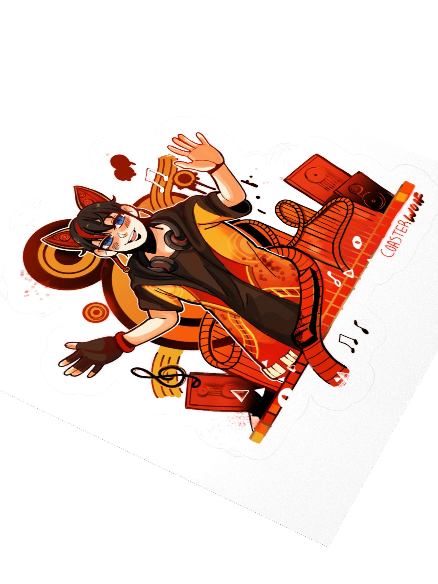 Coaster metro thrill vibes Sticker product image (7)