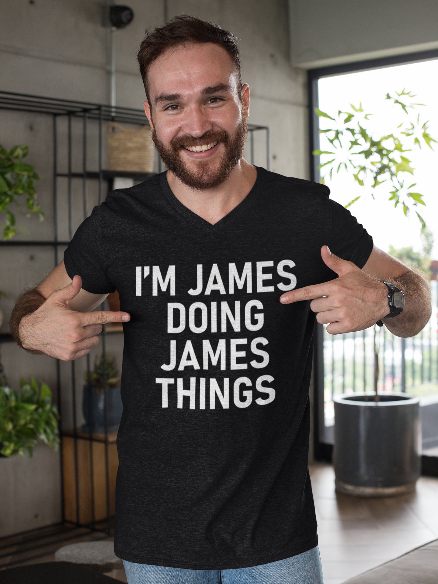 "I'm James, Doing James Things" Funny T-Shirt | Perfect Gift for James | James Name Shirt product image (1)