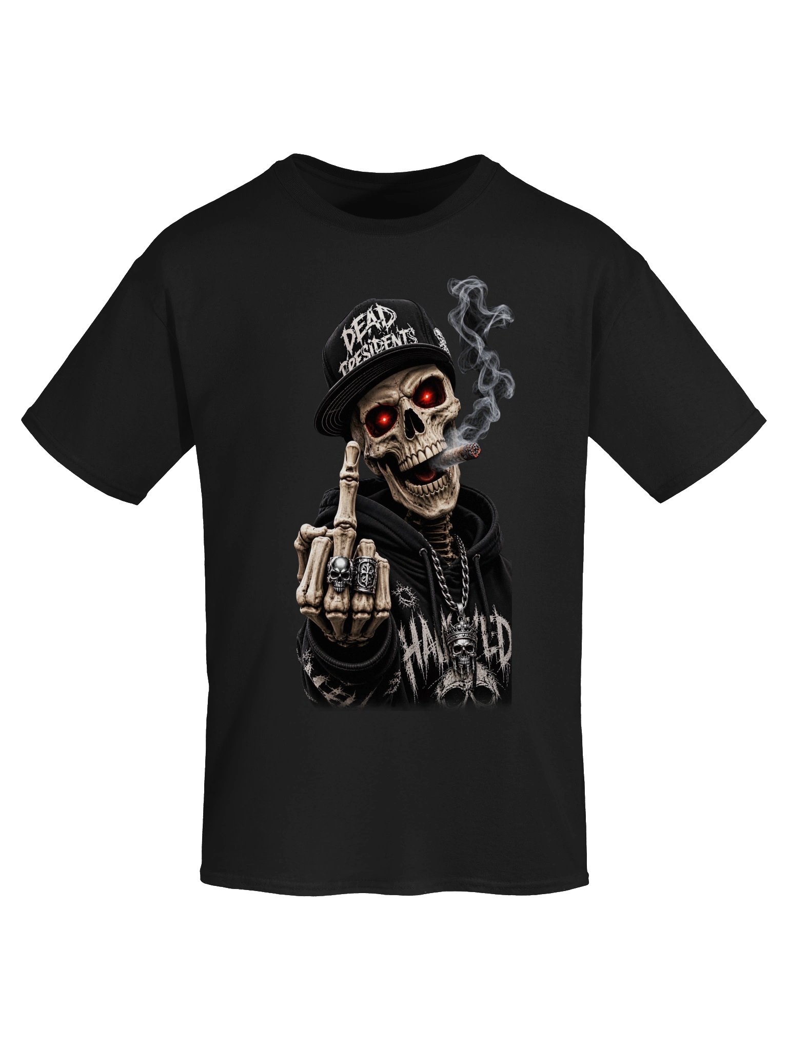 "Dead Presidents" Skeleton Graphic Heavyweight Tee product image (5)