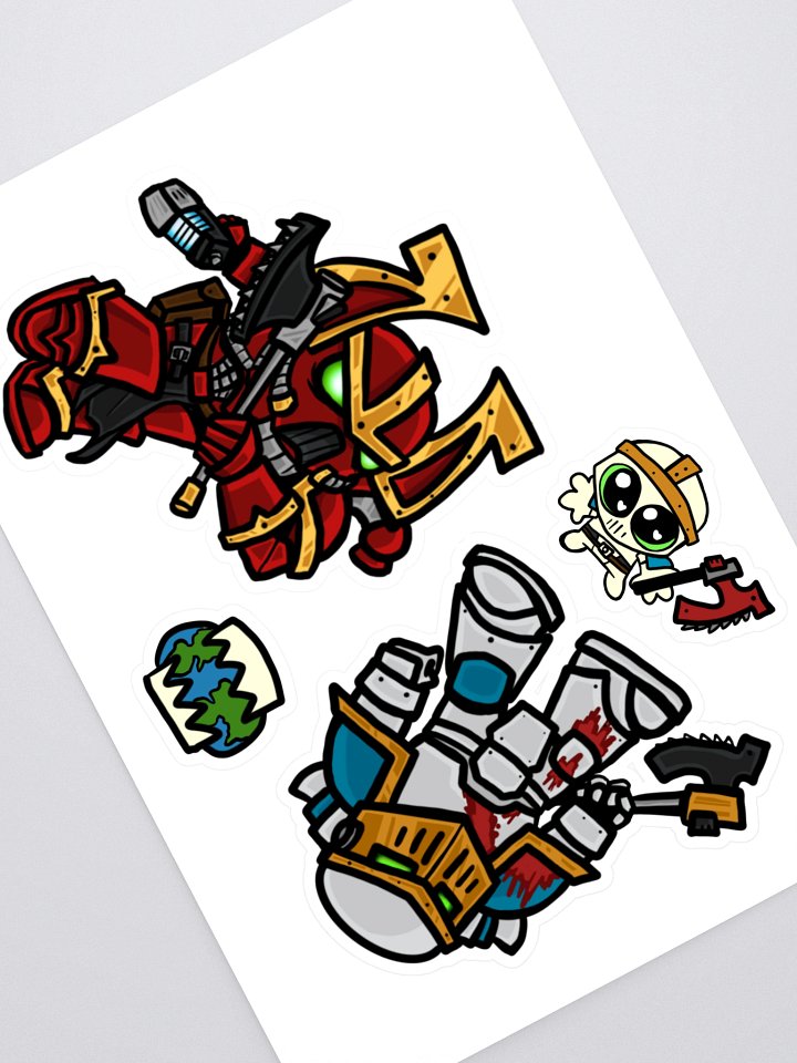 Hungry Space Soldiers Sticker Sheet product image (1)