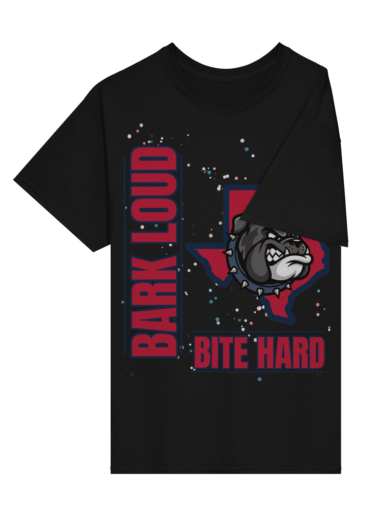 Bark Loud Spirit Tee - Blue on Red [READ DESCRIPTION FOR CUSTOMIZATION] product image (21)