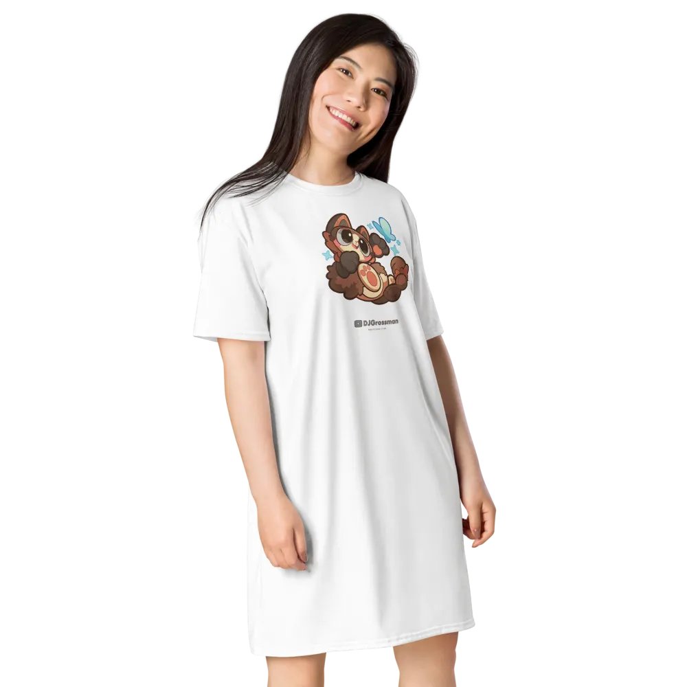 Playing Terra • T-shirt Dress (White) product image (3)