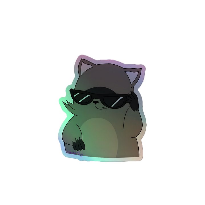 Cool RespawnRaccoon Holographic Sticker product image (2)