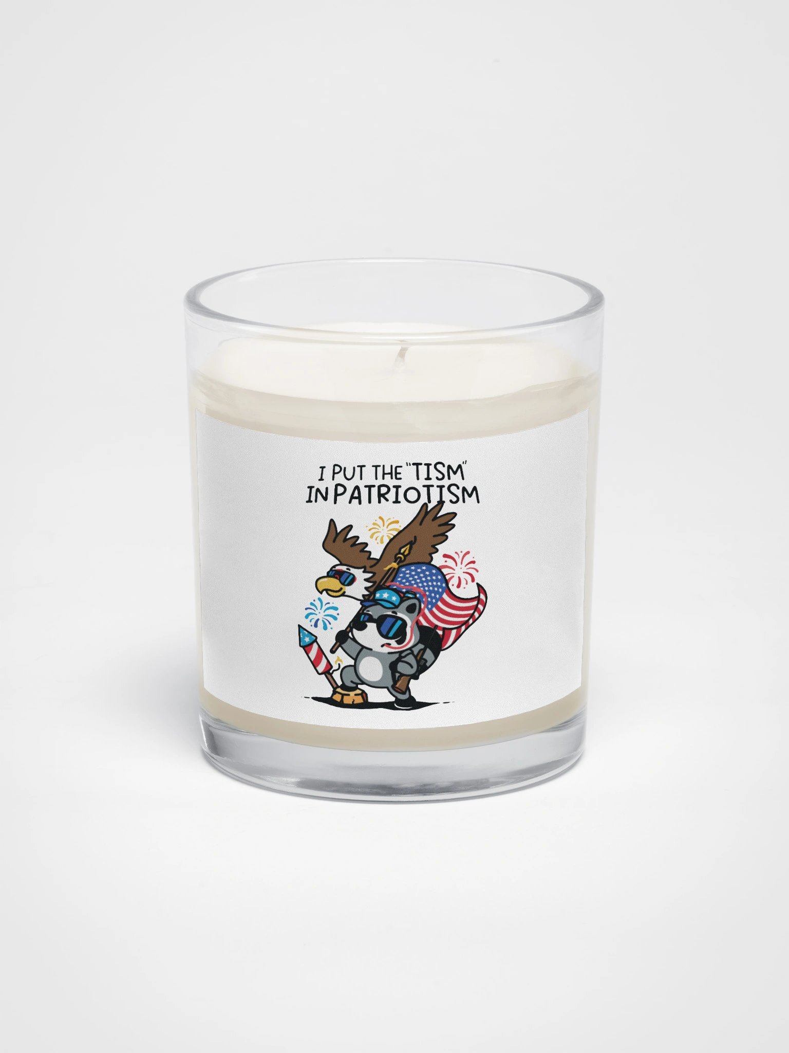 'Tism In Patriotism Candle product image (1)