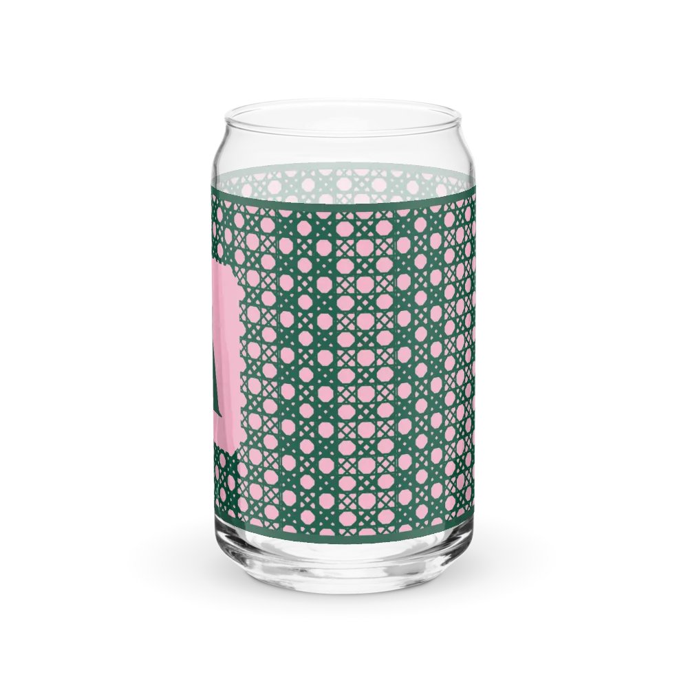 Verdant Garden Monogram A Can-Shaped Glass product image (5)