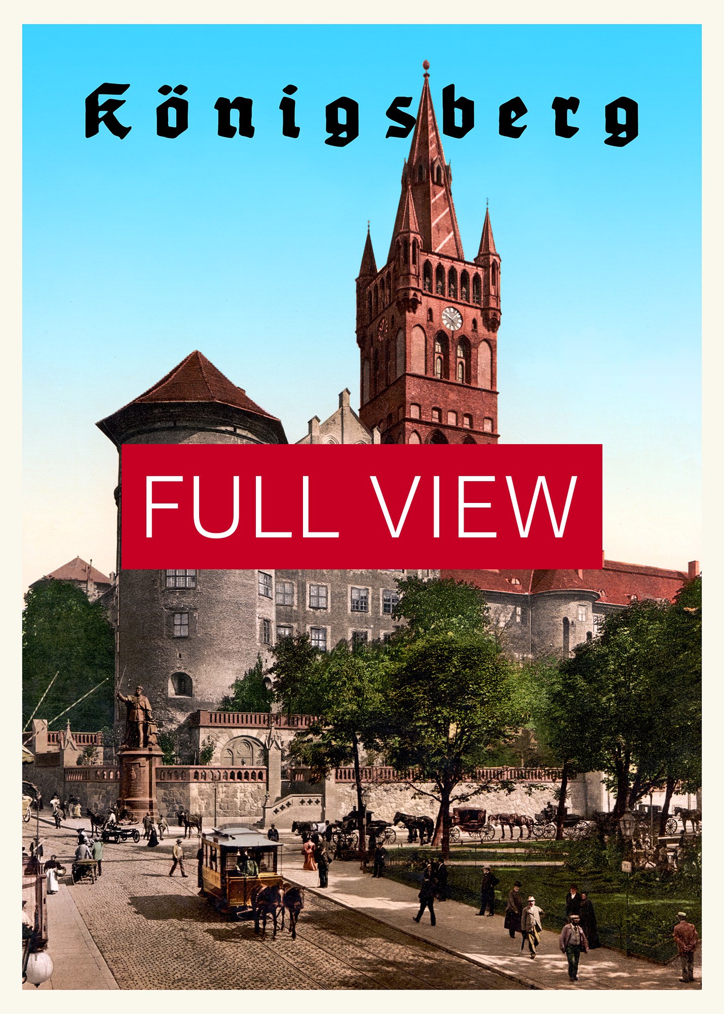Konigsberg/Königsberg, Prussia, Germany, 1894 — retro vintage travel poster product image (3)