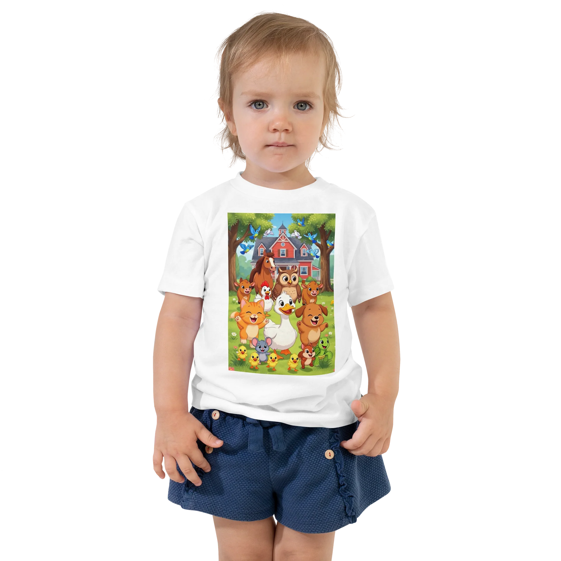 Farm Animals Singing Duck, Kitten, Puppy, Kids T-shirt product image (1)