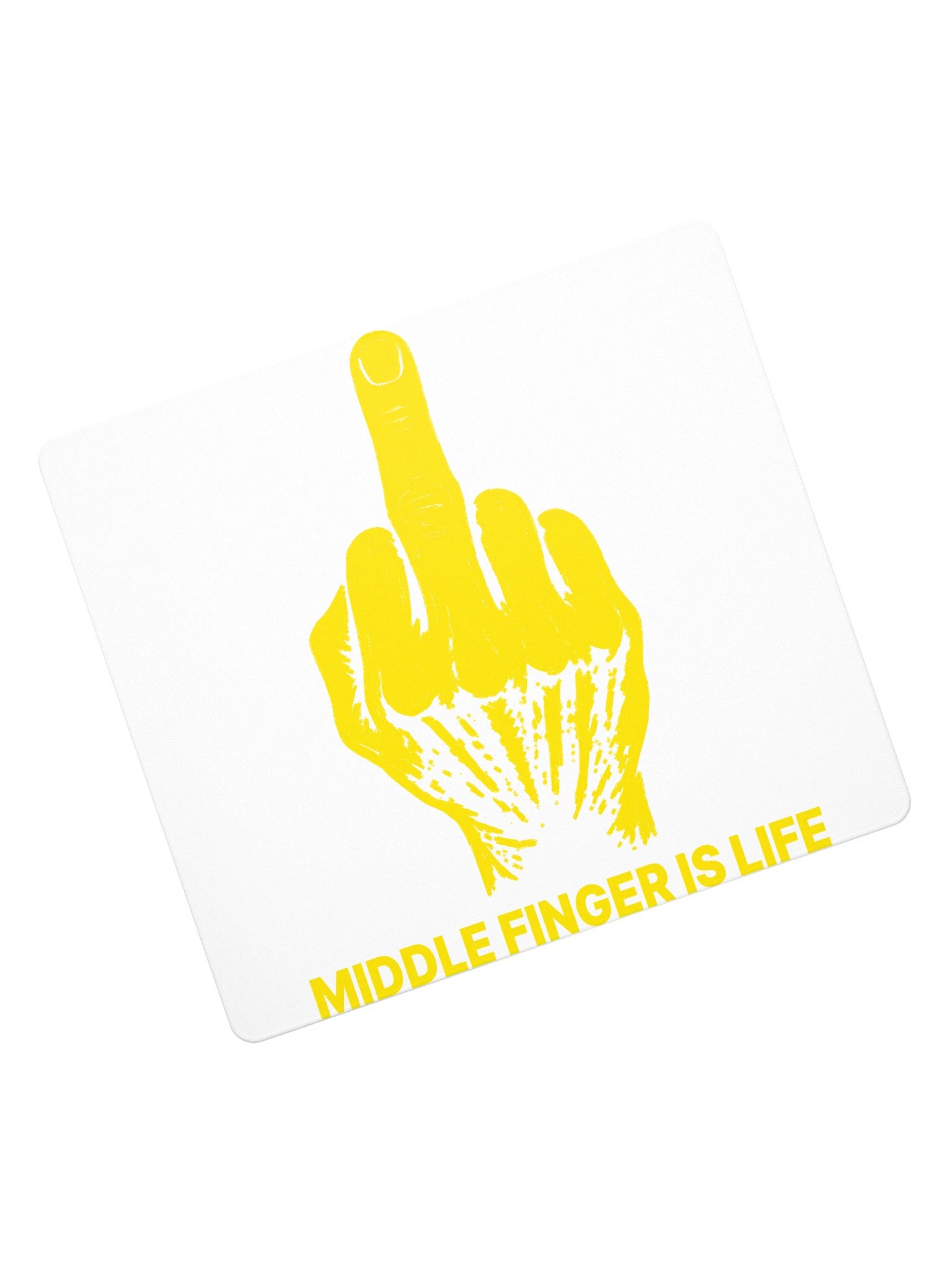 No ShopCo | Gaming Mouse Pad - Yellow on White product image (7)