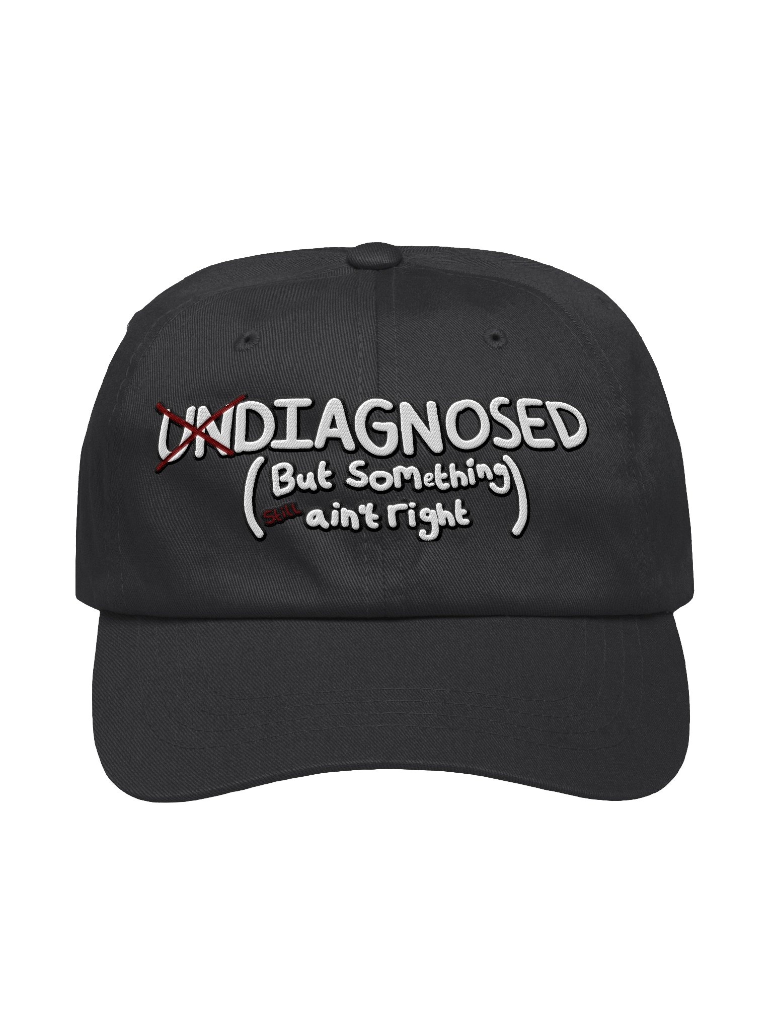 Diagnosed (but somᵉthing still ain't right) dad hat product image (2)