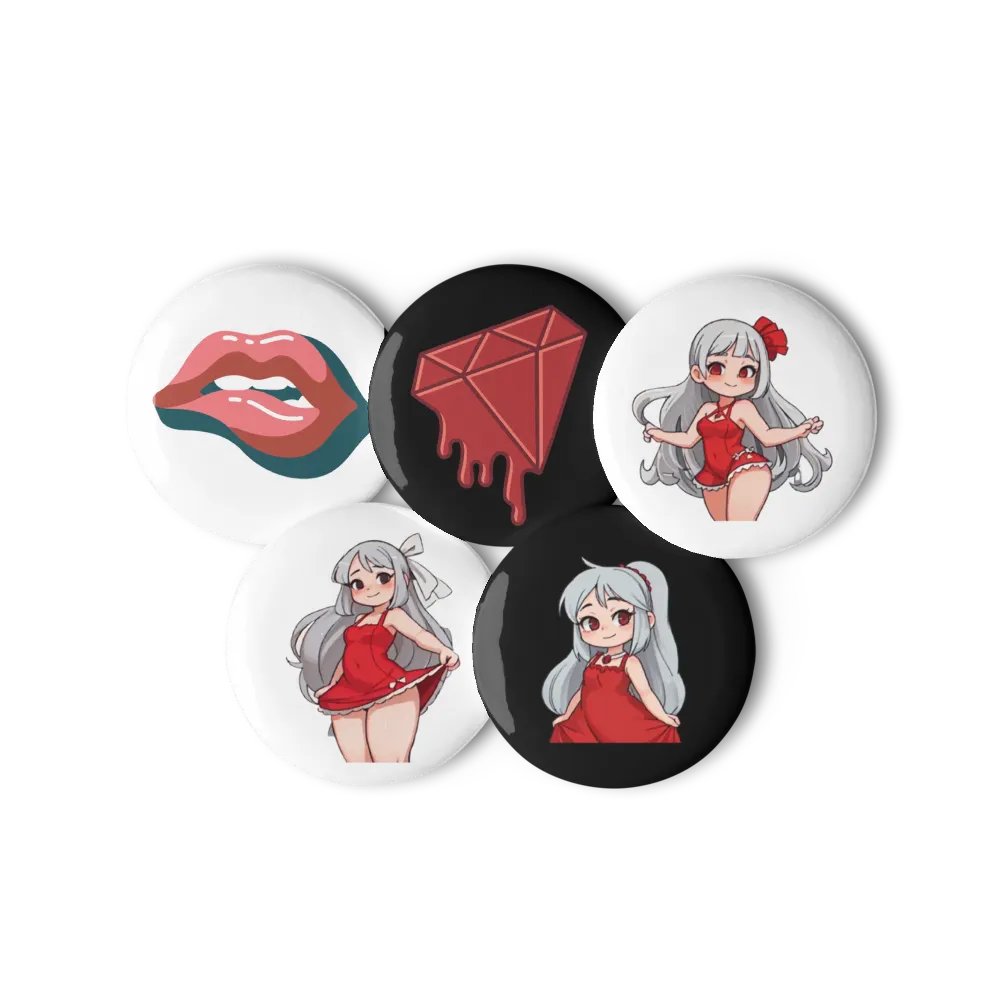 Chibi Fashionista Pin Set product image (2)