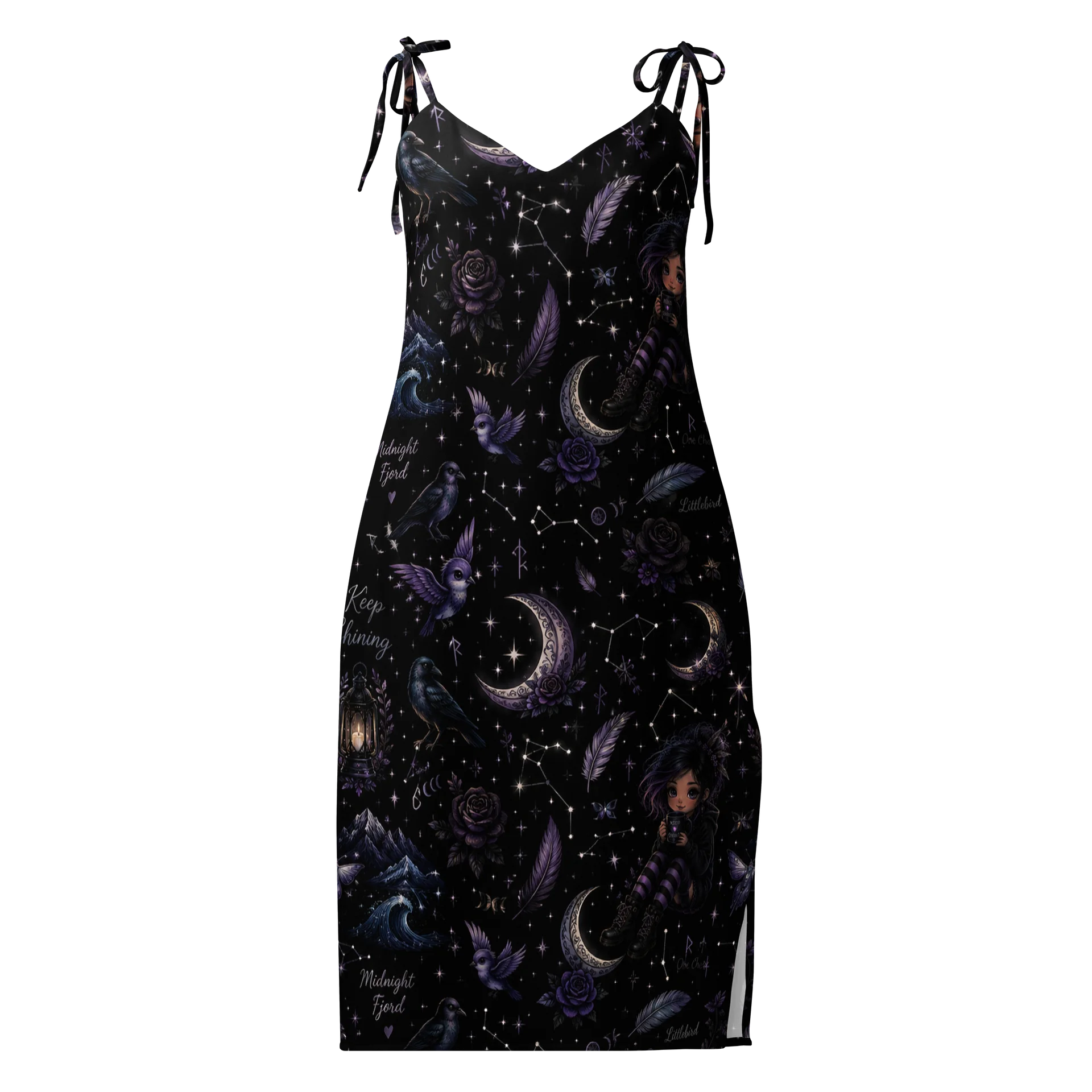 Littlebird's Midnight Fjord Slip Dress product image (1)