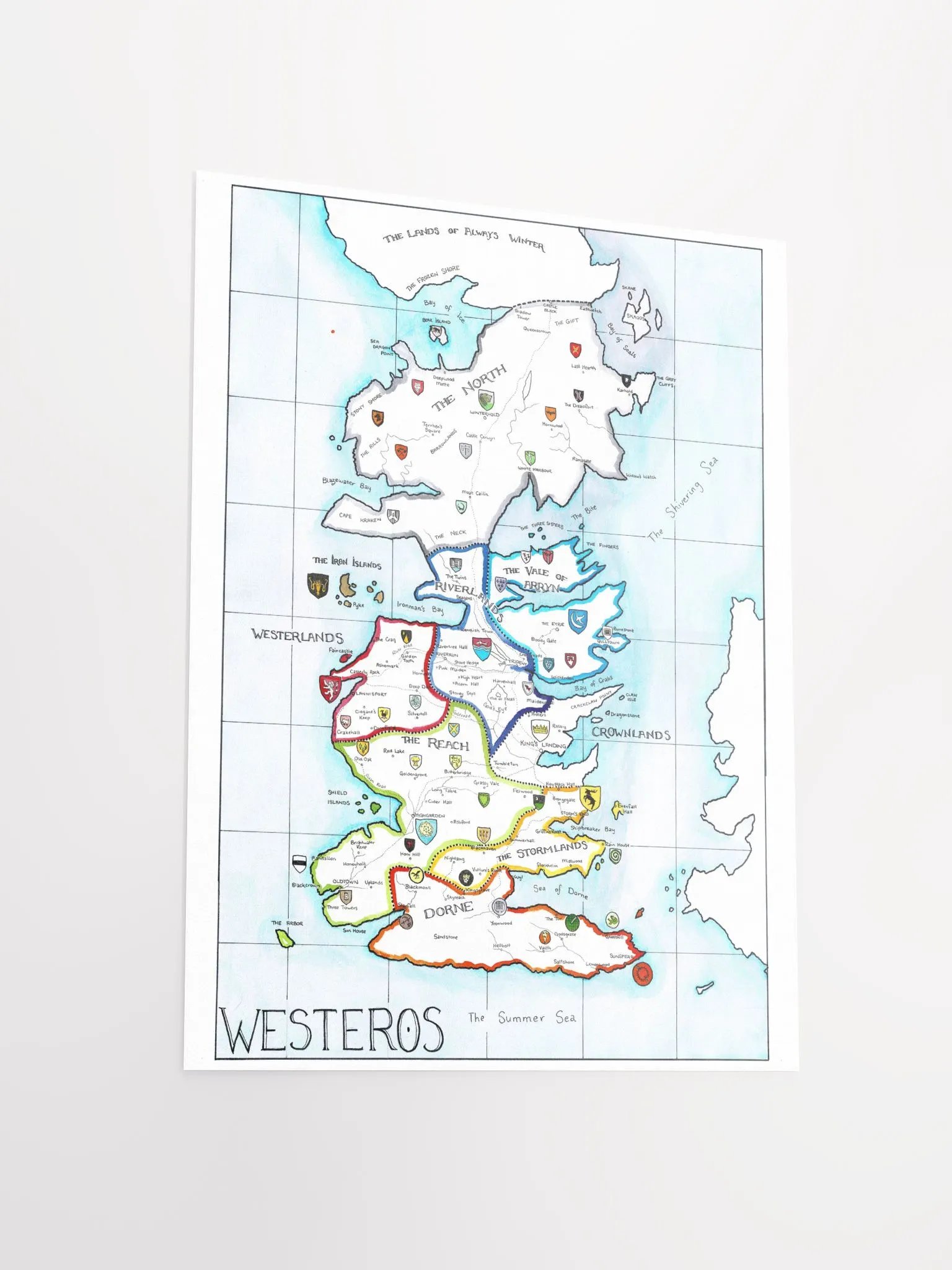 "Westeros" | Printed Map product image (3)