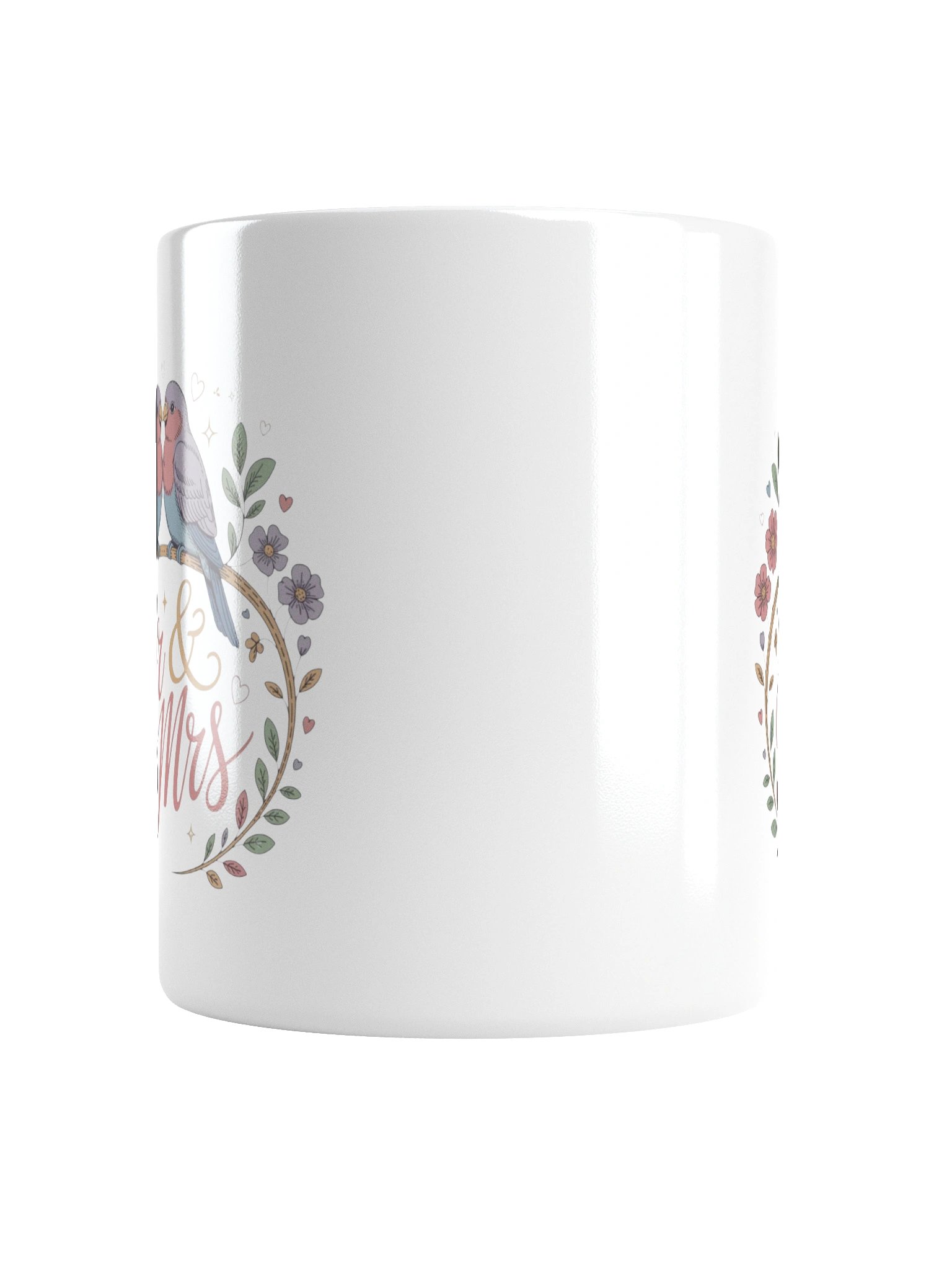Mr & Mrs Bird Couple Branch Coffee Mug product image (6)