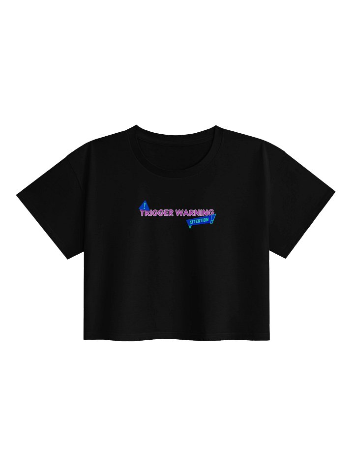 Trigger Warning Relaxed Crop Tee product image (1)