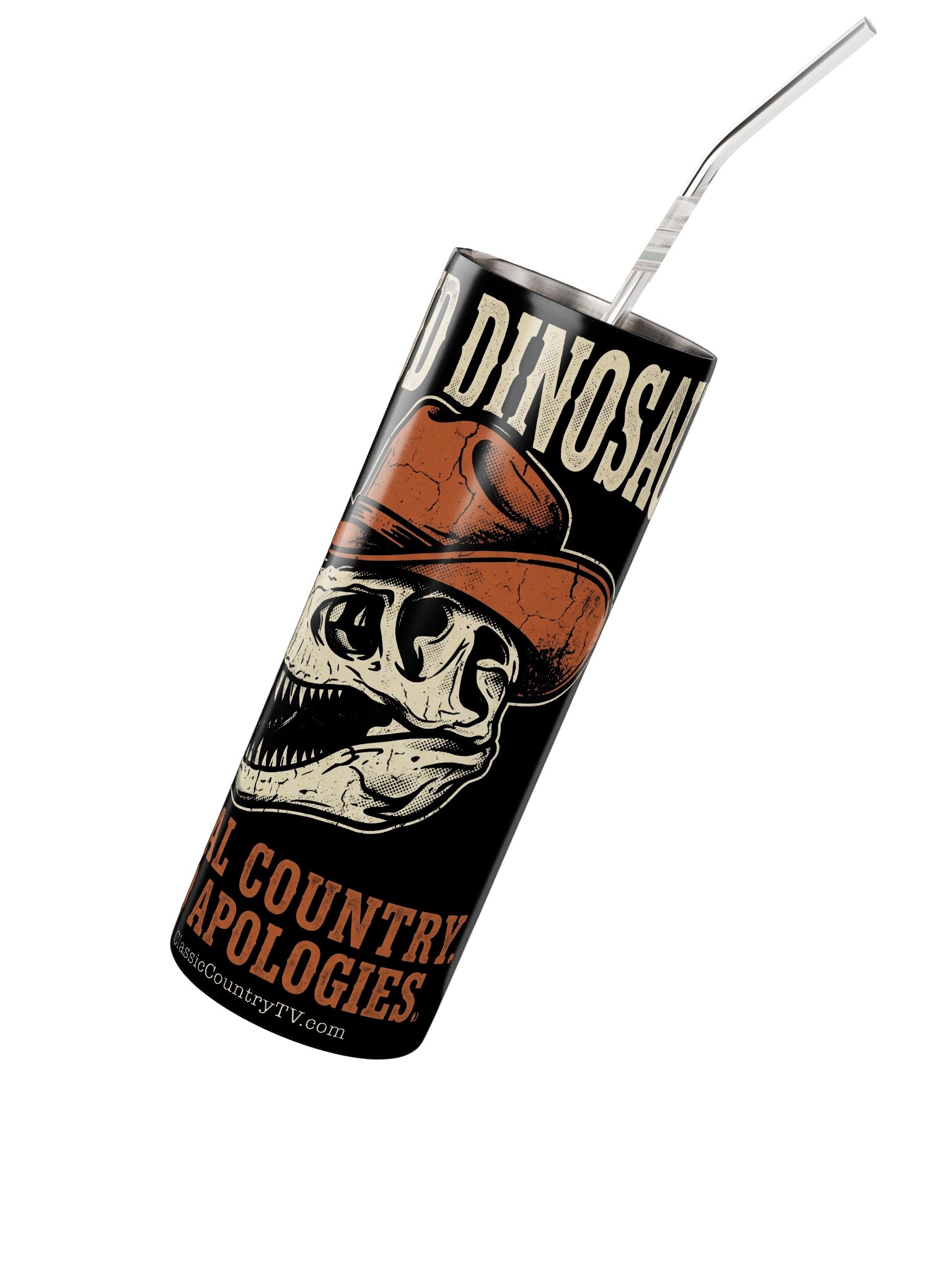 Proud Dinosaur 20oz Tumbler — Classic Country TV Outlaw Series product image (2)