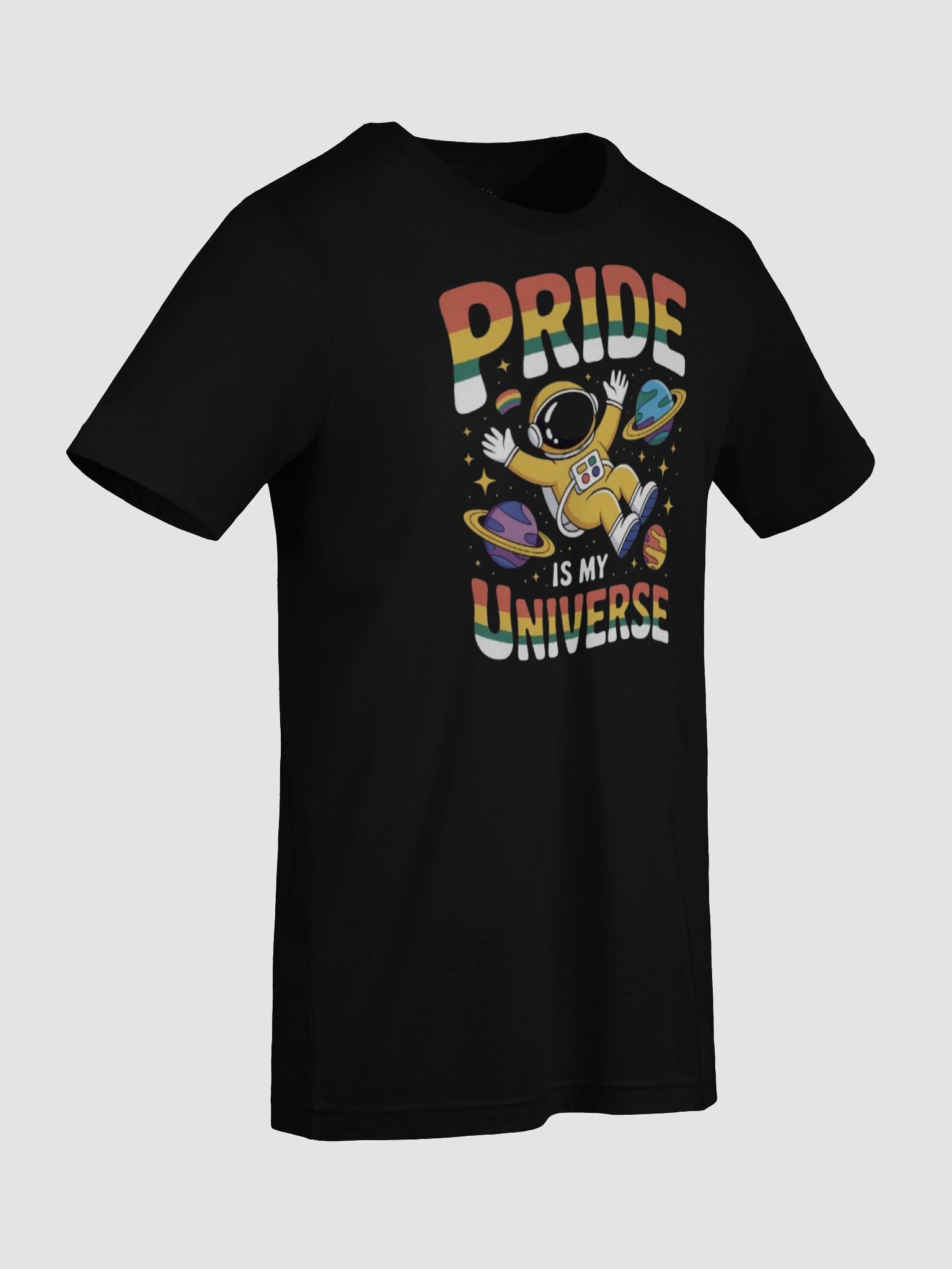 Unisex Pride Is My Universe T-Shirt - Rainbow Astronaut Design product image (9)