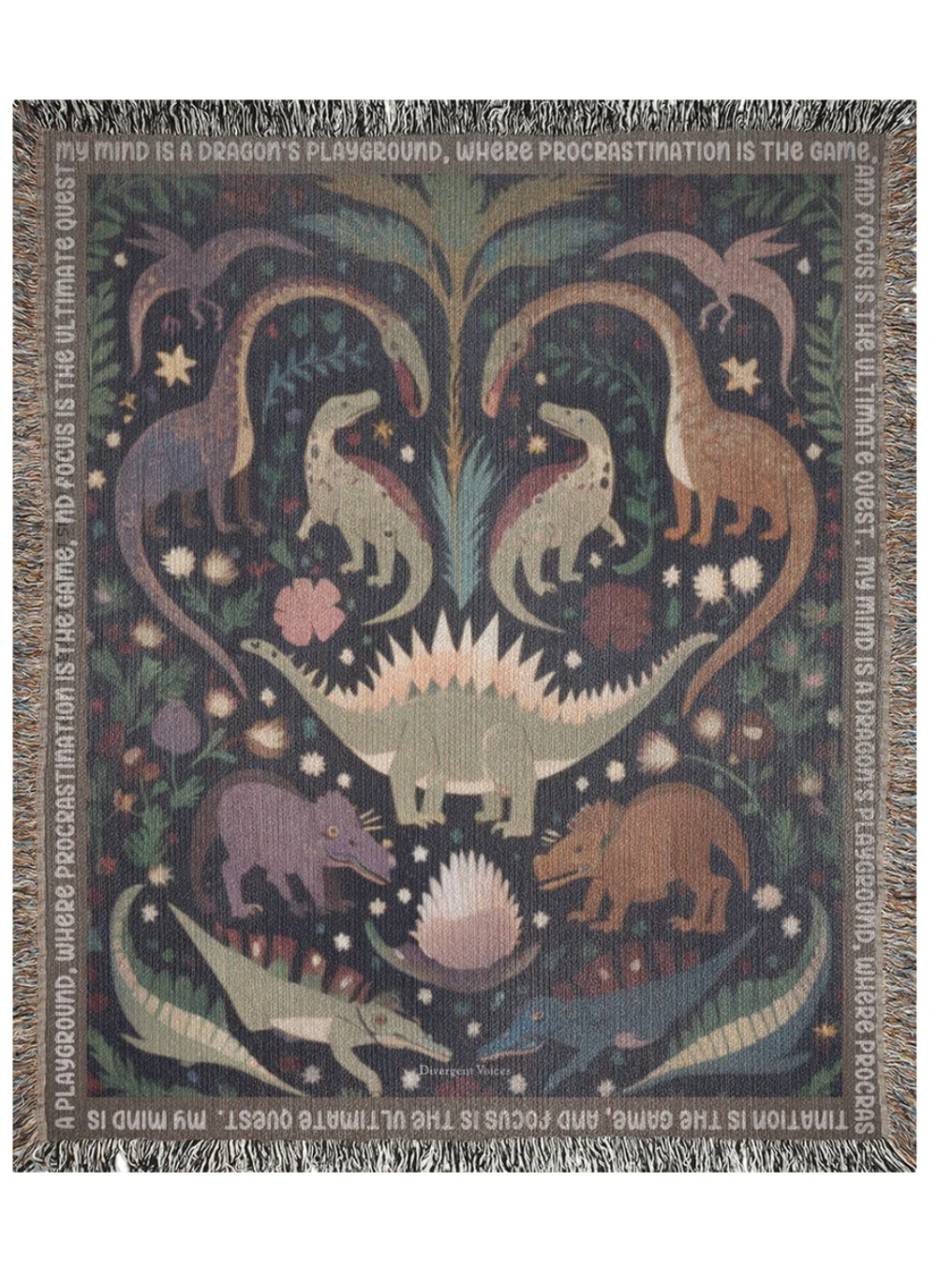 My Minds Is A Dragon's Playground Woven Blanket product image (1)