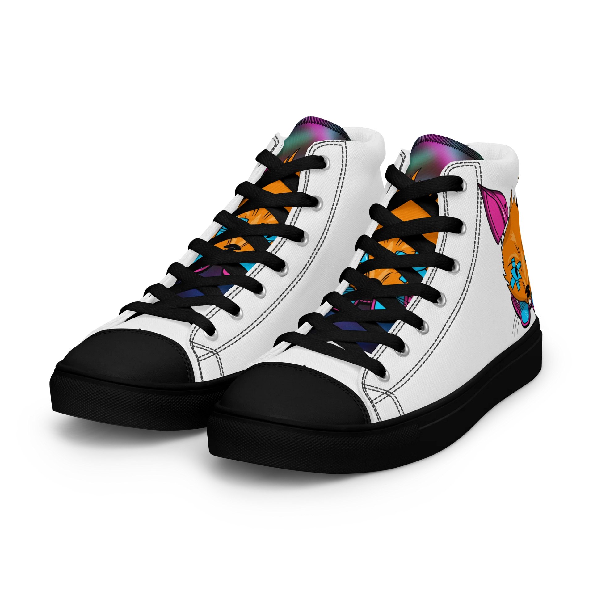 Women's ShepQuest Cyberfox High-Tops (WHITE) product image (1)