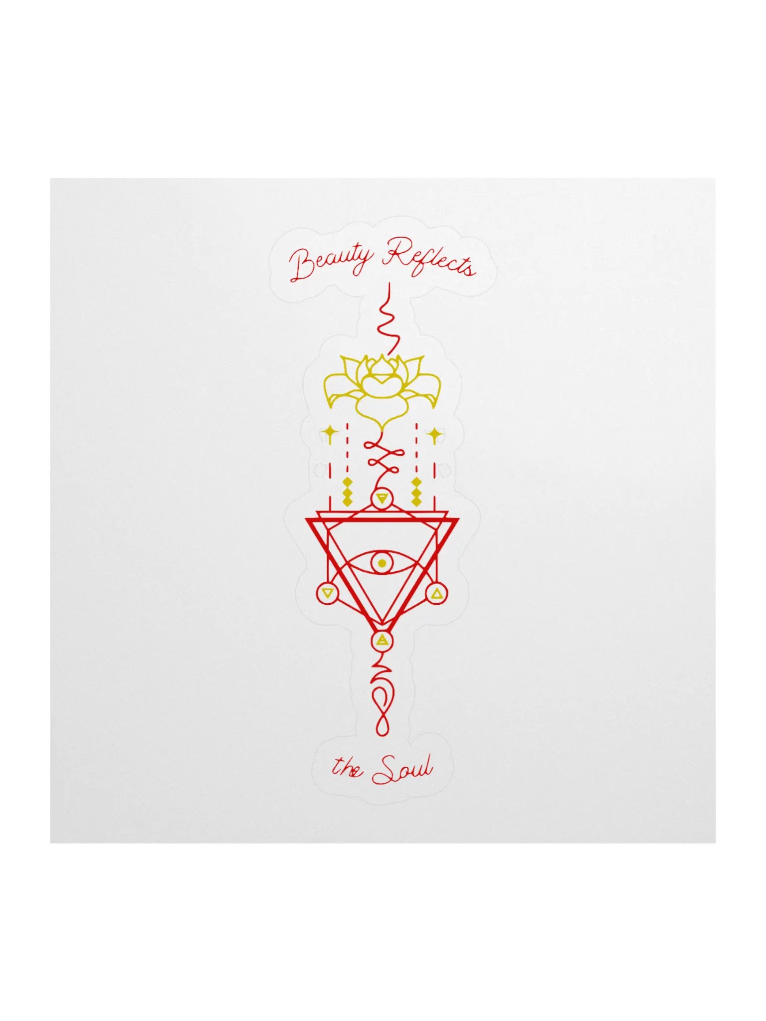 Beauty Reflects the Soul Emblem Kiss Cut Stickers product image (1)