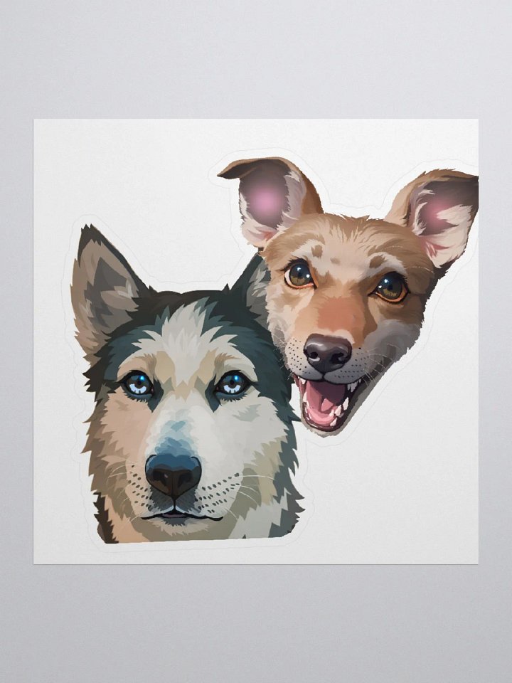 Luna and Mango KissCut Sticker product image (3)