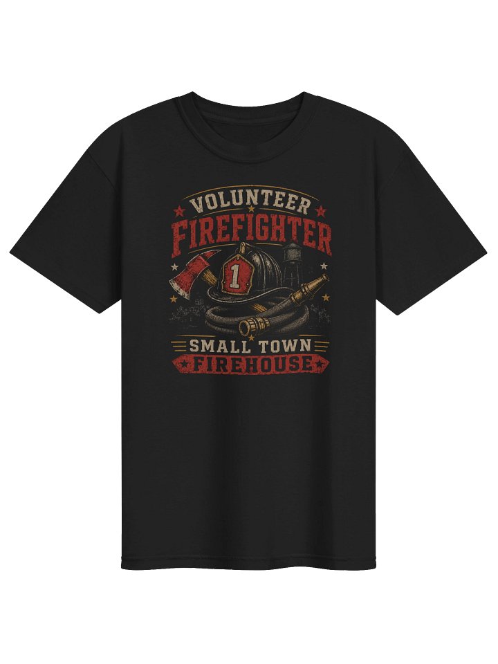 Volunteer Firefighter T-Shirt | Vintage Small Town Firehouse Tee product image (1)