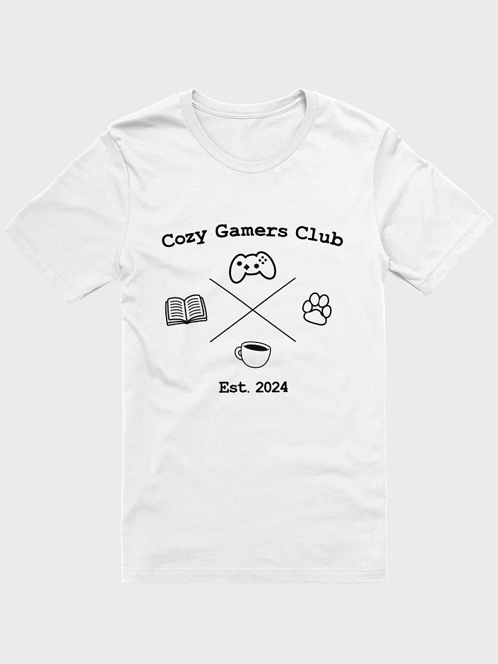 Cozy Gamer Icons Tee | Black Outline product image (1)