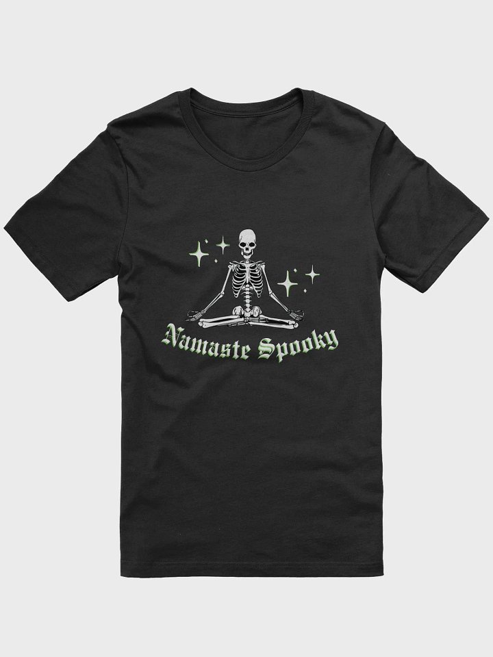 Namaste Spooky Tee💀 Green/Wht product image (1)